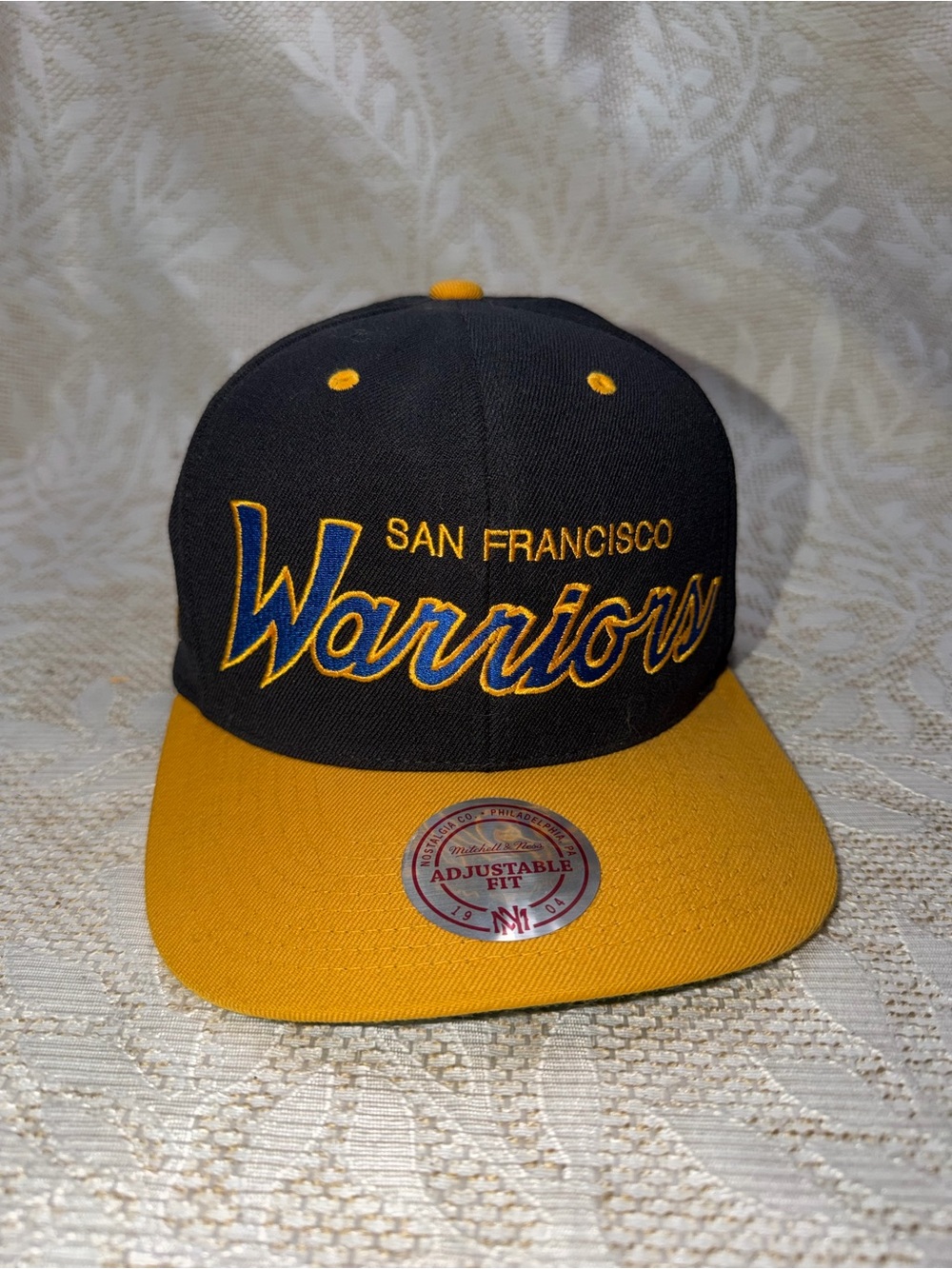 San Francisco Warriors Two-Tone Snapback Hat - Black & Gold
